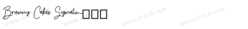 Browny Cakes Signatu字体转换